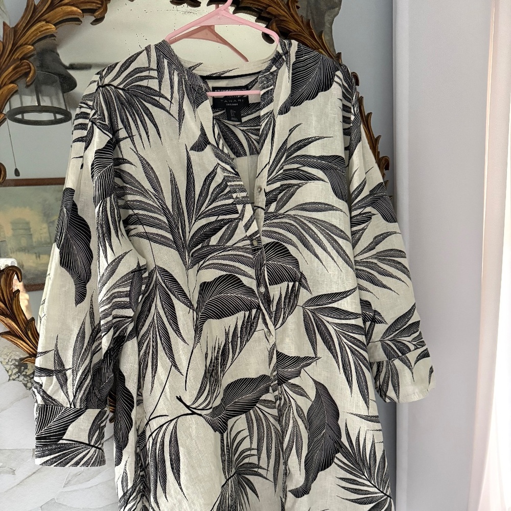 100% linen Tahari dress- size L